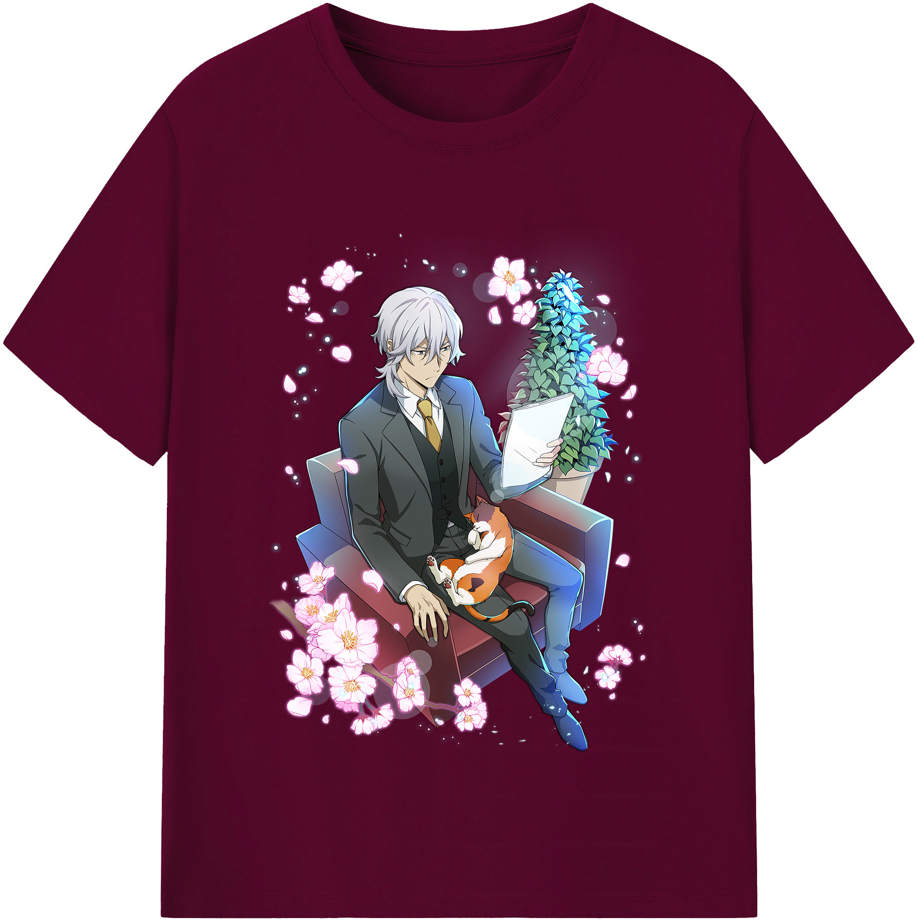 （画像用） 文豪ストレイドッグス Bungo Stray Dogs レディースカジュアルプリントTシャツ（綿100％）